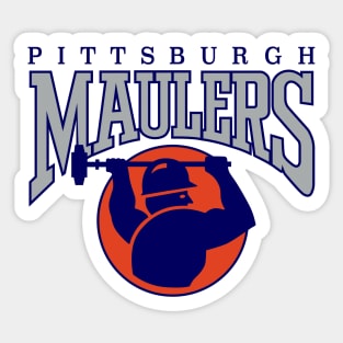 Defunct - Pittsburgh Maulers USFL Sticker